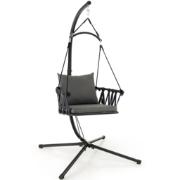 Costway Grey Hanging Swing Chair with Cushions - Size: 99.1 x 76.2 x 15.24cm - Wilko - thumbnail 3