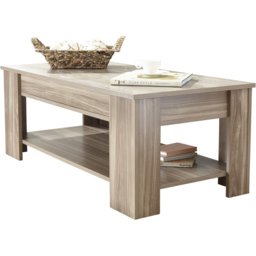 GFW Walnut Lift Up Coffee Table - Size: 50 x 105 x 39cm - Brown - Wilko - thumbnail 3