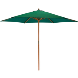 Marco Paul Green Wooden Garden Parasol 2.4m - Size: 2m - Wilko