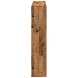 vidaXL 12 Shelf Old Wood Bookcase - Size: 137.5 x 29 x 137.5cm - Brown - Wilko - thumbnail 7