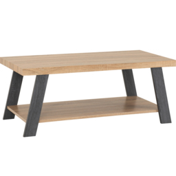 Seconique Eddie Grey and Sonoma Effect Coffee Table - Size: 55 x 110 x 45cm - Wilko - thumbnail 3