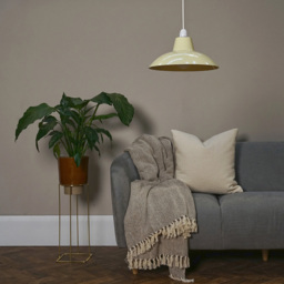 ValueLights Civic Metro Style Cream Metal Retro Pendant Light Shade - Size: 12 x 28.8 x 28.8cm - Wilko - thumbnail 3