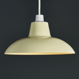 ValueLights Civic Metro Style Cream Metal Retro Pendant Light Shade - Size: 12 x 28.8 x 28.8cm - Wilko - thumbnail 4