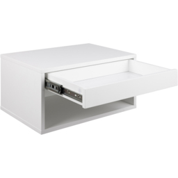 Florence Cholet Single Drawer Single Shelf White Square Bedside Table - Furniture To Go - Wilko - thumbnail 5