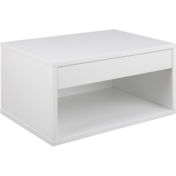 Florence Cholet Single Drawer Single Shelf White Square Bedside Table - Furniture To Go - Wilko - thumbnail 3