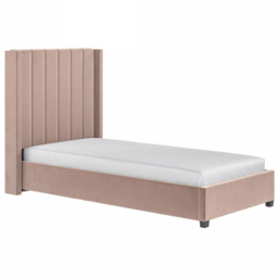 Flair Tiggy Single Pink Velvet Ottoman Bed - Wilko - thumbnail 3