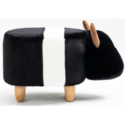 Gardeco Beltie The Belted Cow Footstool - Size: 36 x 61 x 32cm - Black & White - Wilko - thumbnail 5