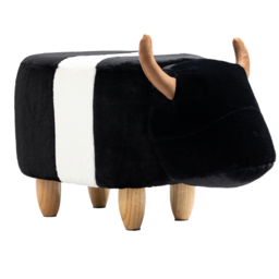 Gardeco Beltie The Belted Cow Footstool - Size: 36 x 61 x 32cm - Black & White - Wilko - thumbnail 3