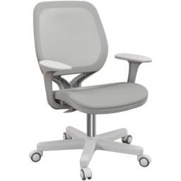 Portland Grey Swivel Office Chair with Security Wheels - Size: 94.5 x 48 x 55cm - Wilko - thumbnail 3