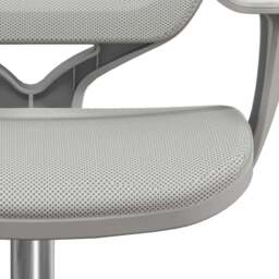 Portland Grey Swivel Office Chair with Security Wheels - Size: 94.5 x 48 x 55cm - Wilko - thumbnail 4