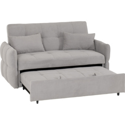 Seconique Chelsea 2 Seater Silver Grey Fabric Sofa Bed - Wilko - thumbnail 7