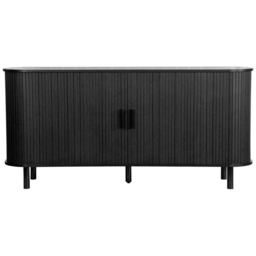 Birlea Axel 2 Door Fluted Black Sideboard - Size: 76 x 160 x 45cm - SleepSoul - Wilko - thumbnail 4
