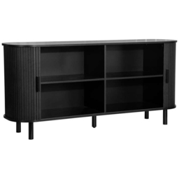 Birlea Axel 2 Door Fluted Black Sideboard - Size: 76 x 160 x 45cm - SleepSoul - Wilko - thumbnail 5