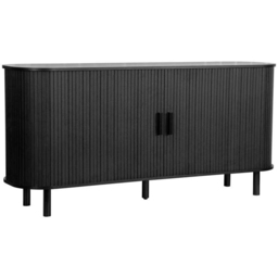 Birlea Axel 2 Door Fluted Black Sideboard - Size: 76 x 160 x 45cm - SleepSoul - Wilko - thumbnail 3