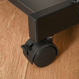 Portland Movable Computer Office Desk Black - Size: 60 x 48 x 73cm - Wilko - thumbnail 6