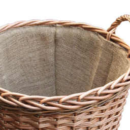 Red Hamper Somerset Tall Log Basket - Size: 56 x 51 x 51cm - Brown - Wilko - thumbnail 4