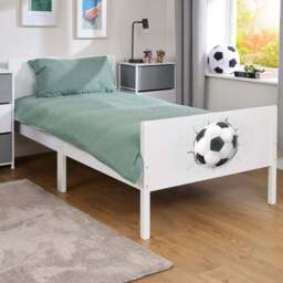 Liberty House Toys Single White Football Kids Bed - Wilko - thumbnail 1