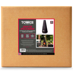 Tower Wood Burner Chiminea Weatherproof Protective Cover - Size: 117.5 x 54 x 20cm - Black - Wilko - thumbnail 3