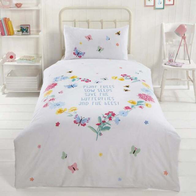 Rapport Home PH Butterflies and Bees Single Multicolour Duvet Cover Set - Wilko - image 1