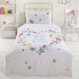 Rapport Home PH Butterflies and Bees Single Multicolour Duvet Cover Set - Wilko