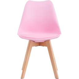 Eva Pink Padded Single Dining Chair - Size: Set of 1 - MCC - Wilko - thumbnail 3