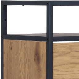 Florence Seaford 3 Drawer Single Shelf Black and Oak Shoe Cabinet - Furniture To Go - Wilko - thumbnail 7