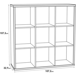 Florence Mauro 9 Shelf Sand Oak Bookcase - Brown - Wilko - thumbnail 7