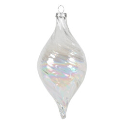 Frosted Fairytale Iridescent Lustre Swirl Bauble - Size: 1 Piece - Wilko - thumbnail 4