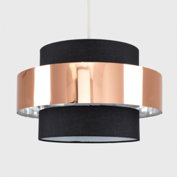 ValueLights Matildo Black and Copper Halo Pendant Shade - Size: 15 x 21 x 15cm - Wilko - thumbnail 4