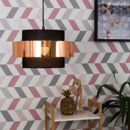 ValueLights Matildo Black and Copper Halo Pendant Shade - Size: 15 x 21 x 15cm - Wilko - thumbnail 3