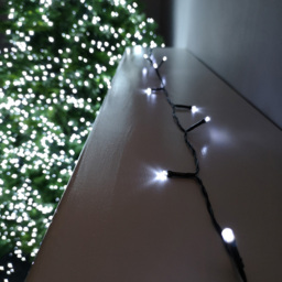 Premier TimeLights 24 Cool White LED Multi-Function Green Cable String Light 2.3m - Size: 4 x 230 x 4cm - Wilko