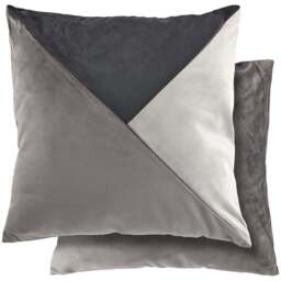 Serene Picasso Charcoal Cushion Cover 43 x 43cm - Grey - Wilko