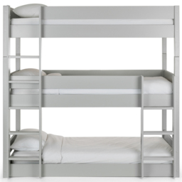 Julian Bowen Trio Dove Grey Triple Sleeper Bunk Bed - Size: Single - Wilko - thumbnail 4