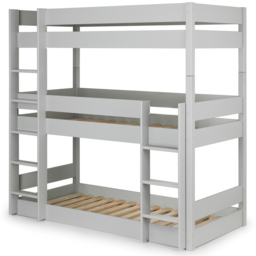 Julian Bowen Trio Dove Grey Triple Sleeper Bunk Bed - Size: Single - Wilko - thumbnail 5