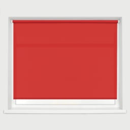 Caecus Straight Edge Roller Blind Red 150cm - Wilko - thumbnail 1