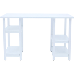 Teamson Kids 4 Shelf White Wooden Desk and Chairs Set - Size: 64.8 x 44.5 x 101.6cm - Wilko - thumbnail 5