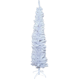 Premier White Pencil Artificial Christmas Tree 6.5ft - Samuel Alexander - Wilko