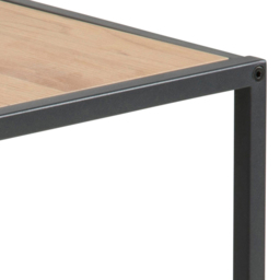 Furniture To Go Seaford Black Metal Nest of Tables with Oak Top - Wilko - thumbnail 5