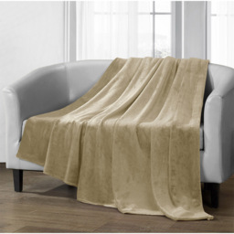 Velosso Latte Mink Throw 150 x 200cm - Size: 150 x 200 x 1cm - Wilko - thumbnail 3