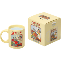 Steve Rhodes Sick of Your Shit Blue Lavender Scented Candle with Cream Mug - Size: 12 x 11.5 x 11.5cm - Wilko - thumbnail 6