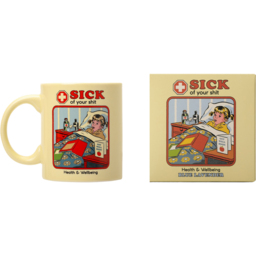 Steve Rhodes Sick of Your Shit Blue Lavender Scented Candle with Cream Mug - Size: 12 x 11.5 x 11.5cm - Wilko - thumbnail 5