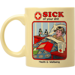 Steve Rhodes Sick of Your Shit Blue Lavender Scented Candle with Cream Mug - Size: 12 x 11.5 x 11.5cm - Wilko - thumbnail 4