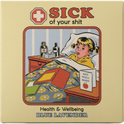 Steve Rhodes Sick of Your Shit Blue Lavender Scented Candle with Cream Mug - Size: 12 x 11.5 x 11.5cm - Wilko - thumbnail 3