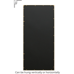 The Fenestra Gold Leaner Wall Mirror 180 x 85cm - MirrorOutlet - Wilko - thumbnail 5