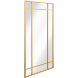The Fenestra Gold Leaner Wall Mirror 180 x 85cm - MirrorOutlet - Wilko - thumbnail 4