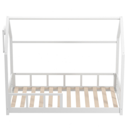 Living and Home Kids Pine Wood House Bed Frame - Size: Single - White - Wilko - thumbnail 5