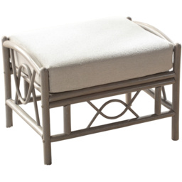 Desser Furniture Bali Grey Natural Rattan Alba Dusk Footstool - Size: 46.0 cm x 64.0 cm x 48.0 cmcm - Wilko - thumbnail 3