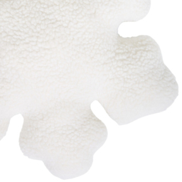 Snowflake Shaped Cushion - White - Wilko - thumbnail 4