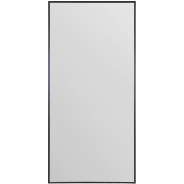 The Artus Black Aluminium Wall Leaner Mirror 174 x 85cm - MirrorOutlet - Wilko - image 1