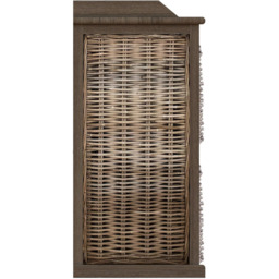 FWStyle Maya 4 Drawer Kubu Rattan Handmade Storage Unit - Size: 4 Drawers - Brown - Wilko - thumbnail 5